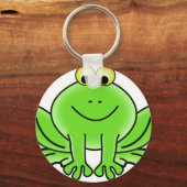 Cute Funny Frog Sleutelhanger (Voorkant)