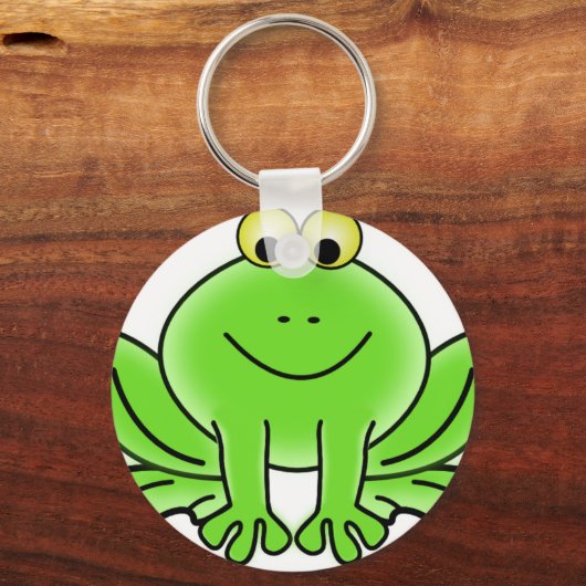 Cute Funny Frog Sleutelhanger (Voorkant)