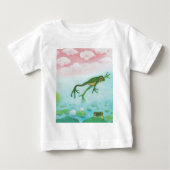 Cute Funny Frog springt in de Pond (Voorkant)