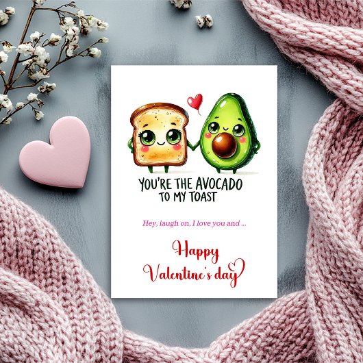 Cute Funny Fruit Valentine Humor Greeting Card Feestdagenkaart