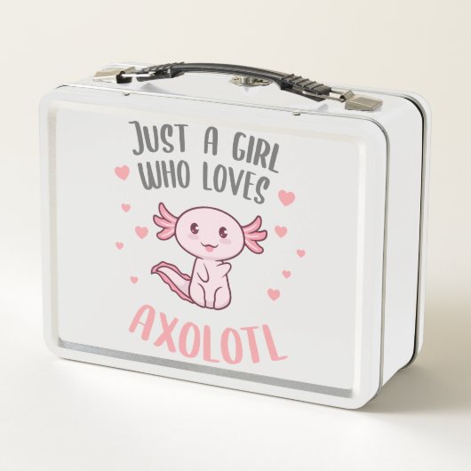 Cute Funny Gewoon een meisje dat van axolotl houdt (Achterkant)