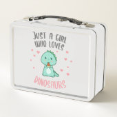 Cute Funny Gewoon een meisje dat van Dinosaurs hou (Achterkant)