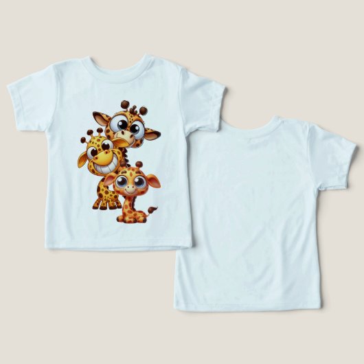 Cute Funny Giraffe (Ontwerp Voorkant & Achterkant)