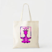 Cute Funny Giraffe Meditation Yoga Canvas tas (Voorkant)