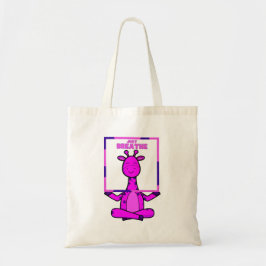 Cute Funny Giraffe Meditation Yoga Canvas tas