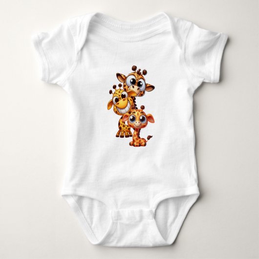 Cute Funny Giraffe Romper (Voorkant)
