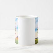 Cute Funny Gnome Dank u Duits Afbeelding Koffiemok (Center)