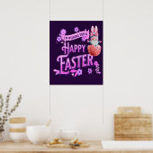 Cute Funny Gnome die je gelukkig maakt Poster (Keuken)