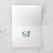 Cute Funny Grandson Kerstmis met speciale letterty Feestdagen Kaart (Binnen)