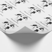 Cute Funny Great Dane Dog Quote Spoiled Pet Humor Cadeaupapier (Hoek)