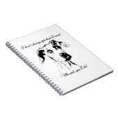 Cute Funny Great Dane Dog Quote Spoiled Pet Humor Notitieboek (Rechterzijde)
