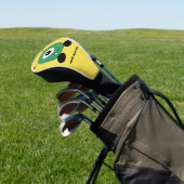 Cute Funny Green Alien Golfheadcover (Insitu)