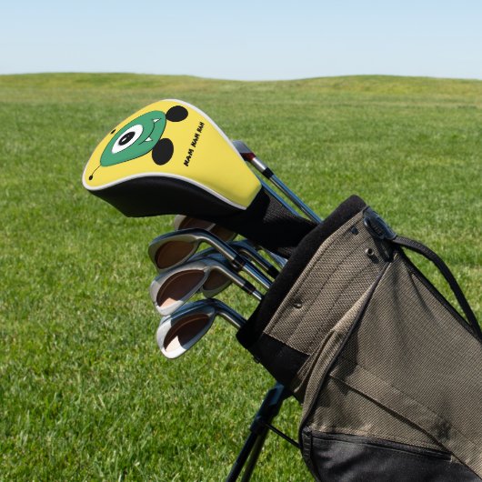 Cute Funny Green Alien Golfheadcover (Insitu)