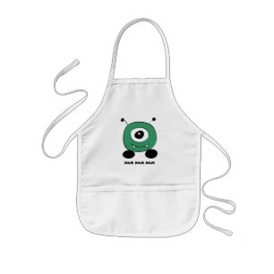 Cute Funny Green Alien Kinder Schort
