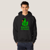 Cute Funny Green Rubber Duck Lover Sunglasses Luck Hoodie (Voorkant volledig)
