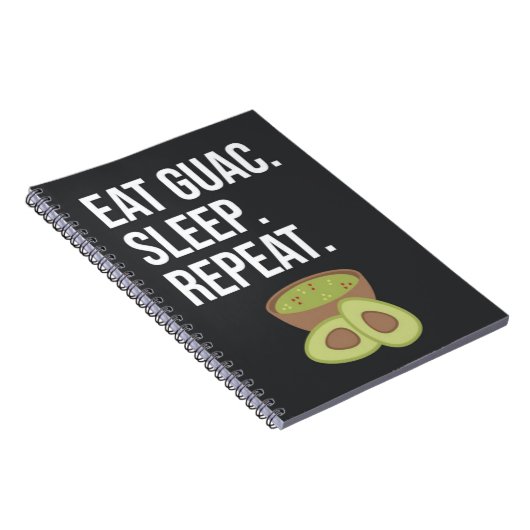 Cute Funny Guacamole Gifts Avocado Fiesta Healthy Notitieboek (Rechterzijde)