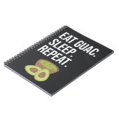 Cute Funny Guacamole Gifts Avocado Fiesta Healthy Notitieboek (Linkerzijde)