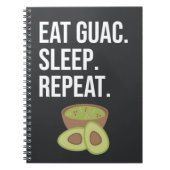 Cute Funny Guacamole Gifts Avocado Fiesta Healthy Notitieboek (Voorkant)
