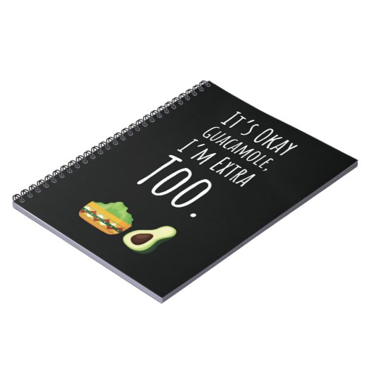 Cute Funny Guacamole Gifts Avocado Lover Notitieboek (Linkerzijde)