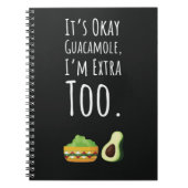 Cute Funny Guacamole Gifts Avocado Lover Notitieboek (Voorkant)