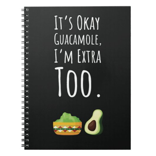 Cute Funny Guacamole Gifts Avocado Lover Notitieboek (Voorkant)