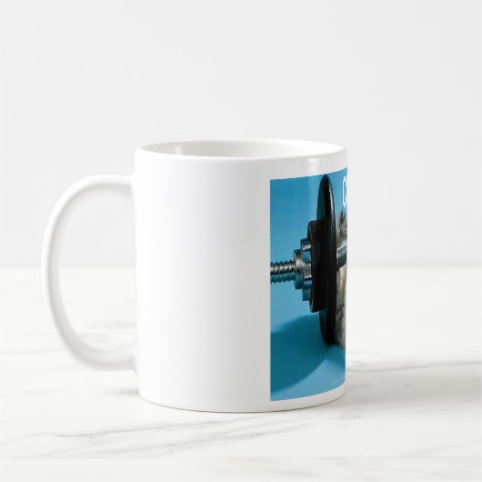 Cute Funny Gym Cat - Check Meowt Koffiemok (Links)