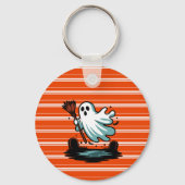 Cute Funny Halloween Boo Ghost Sleutelhanger (Voorkant)
