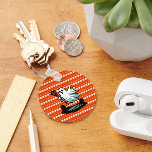 Cute Funny Halloween Boo Ghost Sleutelhanger (Bureau)