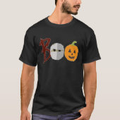 Cute Funny Halloween Boo Mummy Pumpkin T-shirt (Voorkant)