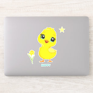 Cute Funny Happy Chick Sticker
