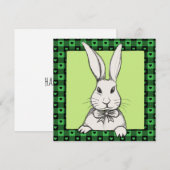 Cute Funny  Happy Easter Bunny, gepersonaliseerd (Voorkant / Achterkant)