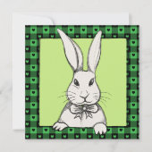 Cute Funny  Happy Easter Bunny, gepersonaliseerd (Voorkant)