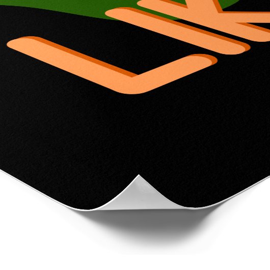 Cute Funny Happy Sloth Poster (Hoek)