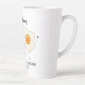 Cute Funny Happy Toast Eggcelent Samen Latte Mok (Rechts)