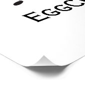 Cute Funny Happy Toast Eggcelent Samen Perfect Poster (Hoek)