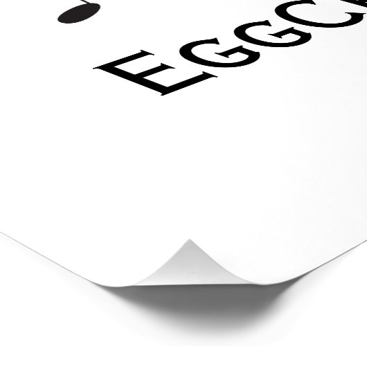 Cute Funny Happy Toast Eggcelent Samen Perfect Poster (Hoek)