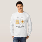 Cute Funny Happy Toast Eggcelent Samen T-shirt (Voorkant volledig)