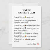 Cute Funny Happy Vaderdag Kaart van de hond (Voorkant)