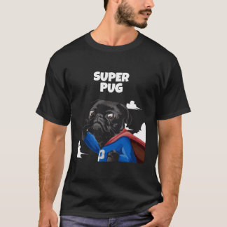 Cute Funny Hero Pug Super Pug T-shirt