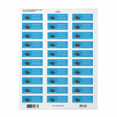 Cute funny hippopotamus with bird cartoon etiket (Full Sheet)