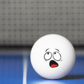 Cute Funny Horrified Emoji. Emoticon. Pingpongbal (Net)