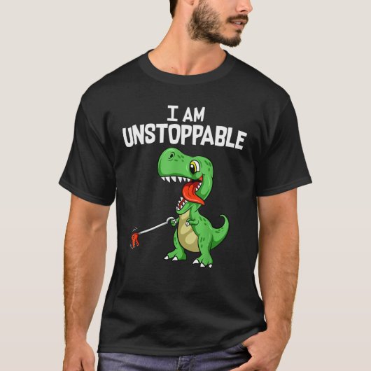 Cute & Funny I are unstopable T-Rex Dinosaur T-shirt (Voorkant)