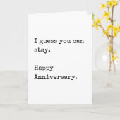 Cute Funny Jubileum Card Kaart (Gele Bloem)