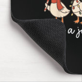 Cute Funny Just A Jolly Goose Silly Santa Hot Coco Muismat (Hoek)