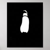 Cute Funny Just Chillin Zoo Penguin Poster (Voorkant)