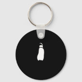 Cute Funny Just Chillin Zoo Penguin  Sleutelhanger (Voorkant)