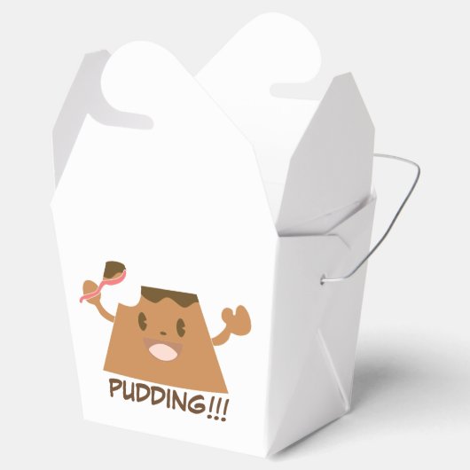 Cute Funny Kawaii Chocolate PUDDING!!! Bedankdoosjes (Geopend)