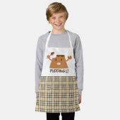 Cute Funny Kawaii Chocolate PUDDING!!! Schort (Gedragen)