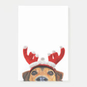 Cute Funny Kersthond Reindeer Antler Headband Post-it® Notes (Voorkant)