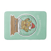 Cute Funny kerstkat, aangepaste badmatten (Voorkant)